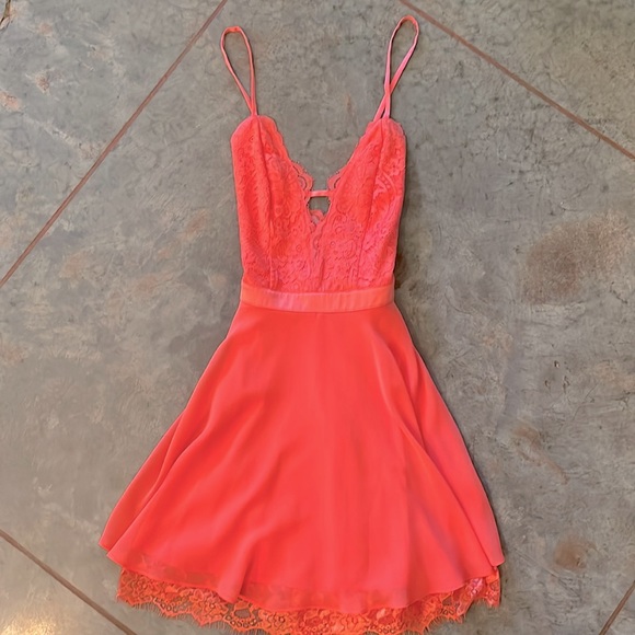 bebe Dresses & Skirts - BeBe coral pink/orange dress